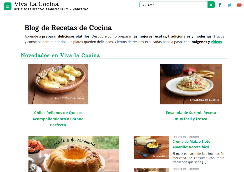 Viva la Cocina: Flavors that build a blog between tradition and modernity